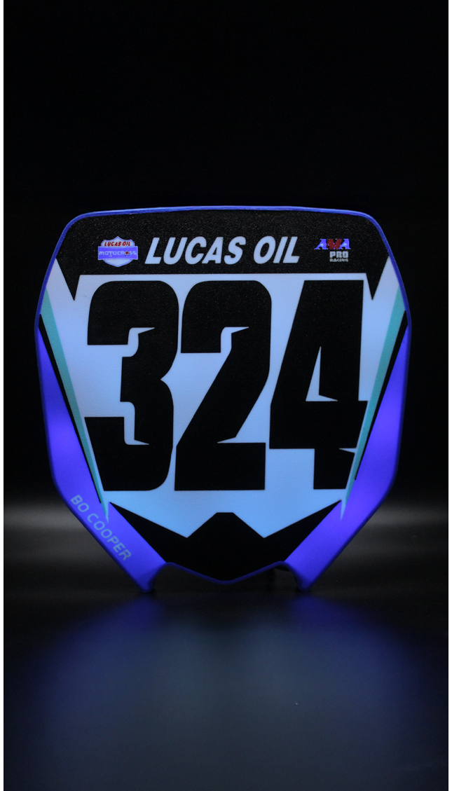 Custom Number Plate Light Box